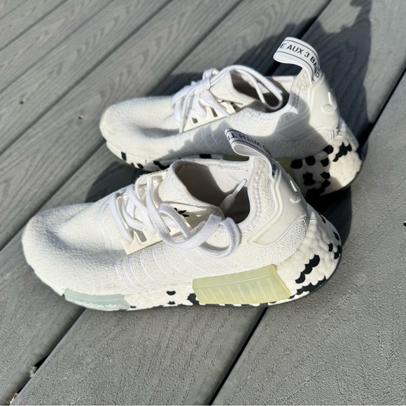 Adidas NMD R1 White Color Splash Boost Sneakers Mens Size 7 women 8.5 main image 6